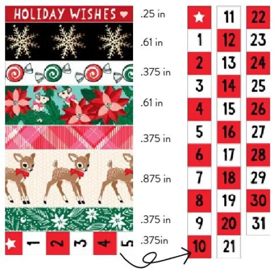 Peppermint Kisses Washi Tape - Vicki Boutin {2}