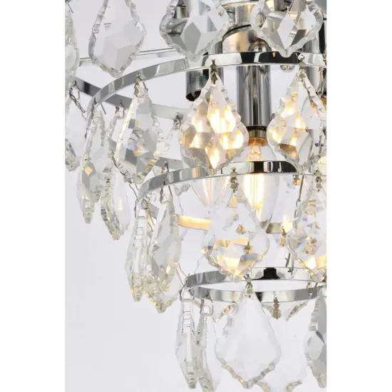 Ella 12 inch flush mount in chrome {5}