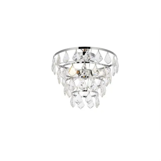 Ella 16 inch flush mount in chrome {3}