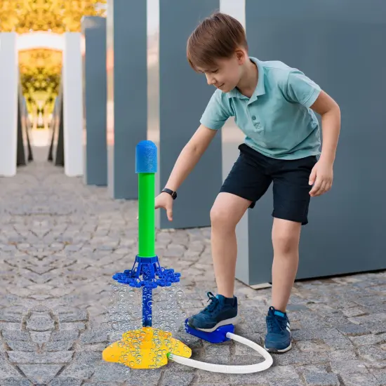 Rocket Launcher Bubbles Outdoor Toys For Kids - 8.5 Oz Bubble Solution Included- Bubble Toys For Summer Outdoor Fun, Outdoor Kids Party, Kids Gift {3}