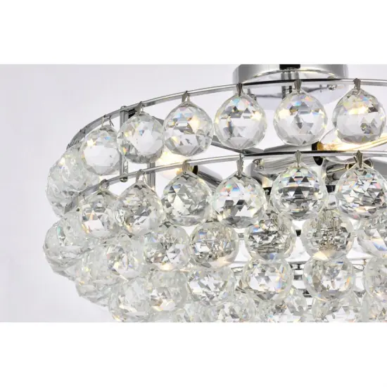 Savannah 20 inch flush mount in chrome {5}