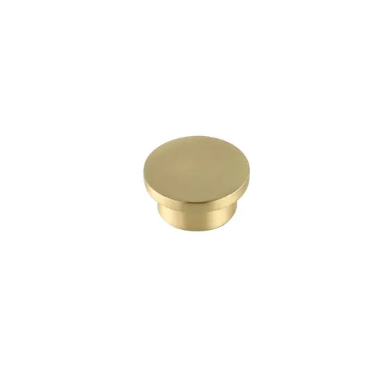 Trovon 1.6" Diameter Brushed Gold Oversize Round Knob Multipack (Set of 10) {5}