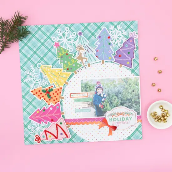 Paige Evans Sugarplum Wishes Embroidery Cross Stitch Kit-Makes 8 {4}