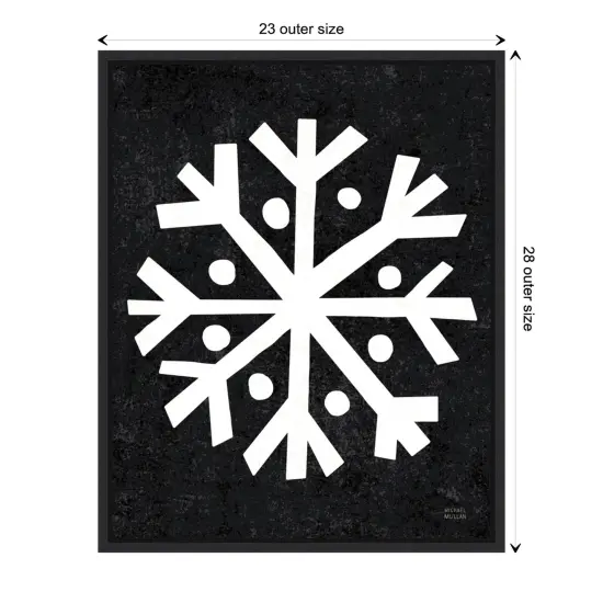 Christmas Whimsy Snowflake by Michael Mullan Canvas Art Framed {3}