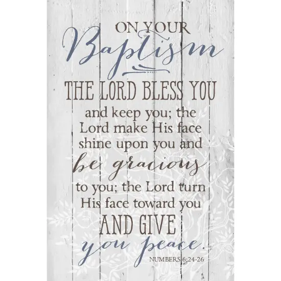 Dexsa On Your Baptism &hellip;New Horizons Wood Plaque with Easel {1}