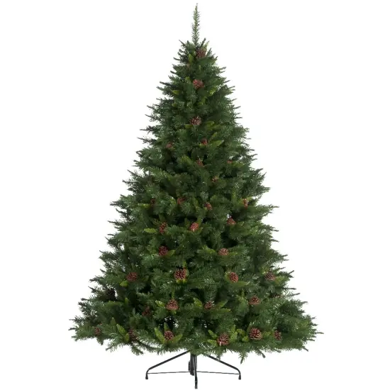 Artificial Christmas Tree - 7.5' Unlit - Springfield Pine w/ Pinecone Holiday Tree {1}