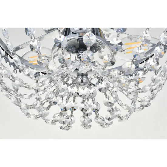 Kylie 10 inch flush mount in chrome {4}