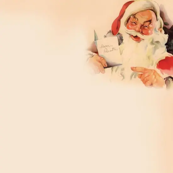 Great Papers! Vintage Santa Holiday Letterhead, Invitations and Announcements, Printer Friendly, 8.5"x11", 80 Pack {2}