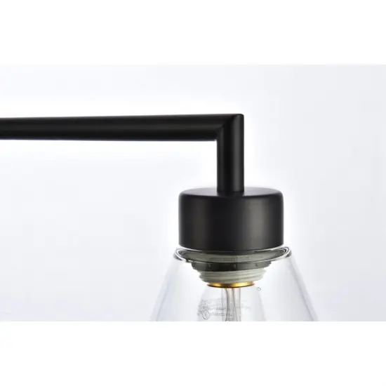 Mera 3 lights black pendant {5}