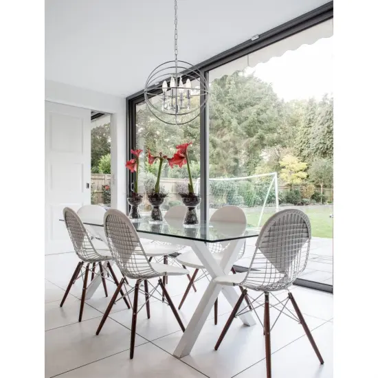 Wallace 4 light Chrome Pendant {2}