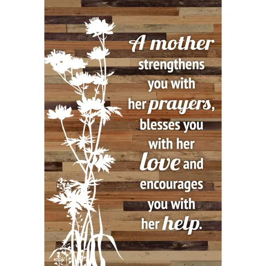 Dexsa Mother Strengthens You Wood Plaque Easel - 6" x 9" {1}