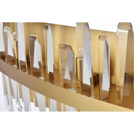 Serena 30 inch crystal bath sconce in satin gold {6}