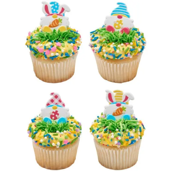 Easter Gnome Cupcake Rings, 12ct {3}