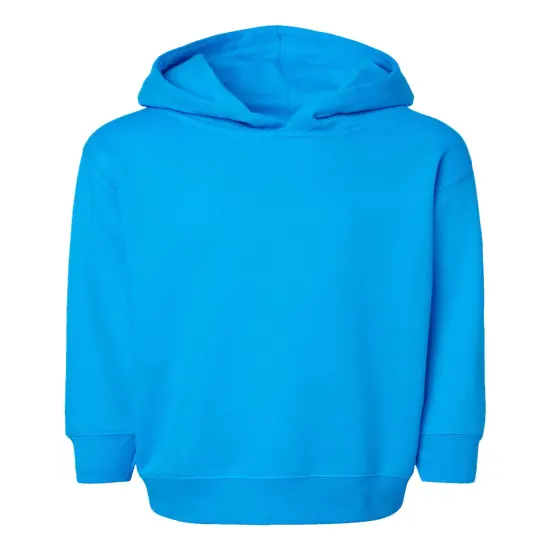 Toddler Pullover FleeceTurtle Neck Long Sleeve Hoodie Turquoise {1}