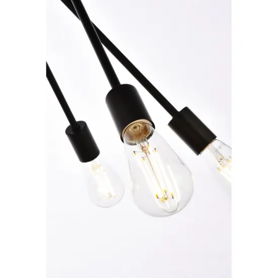 Lucca 23 inch pendant in black {4}