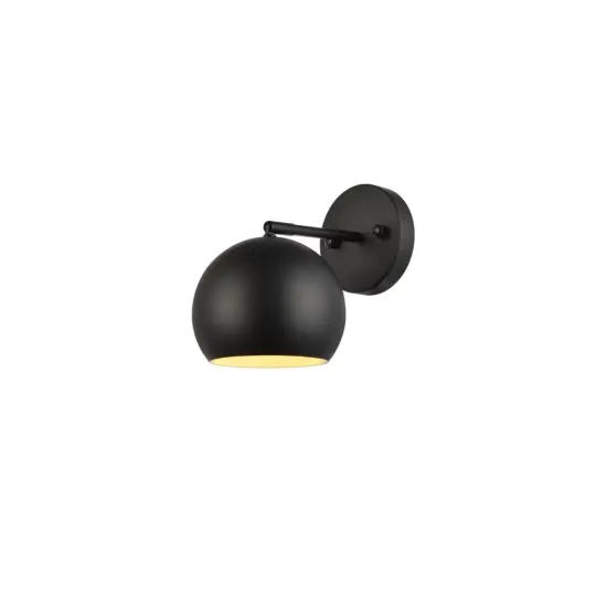 Othello 1 light black wall sconce {1}