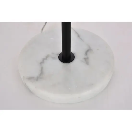 Eclipse 2 Lights Black Table Lamp With Clear Glass {4}