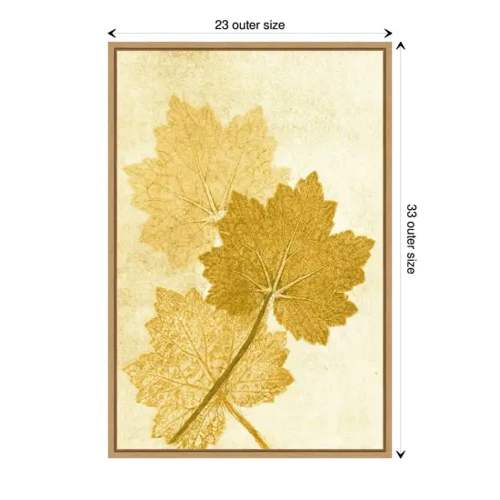 Amber Leaves by Pernille Folcarelli Canvas Art Framed {3}