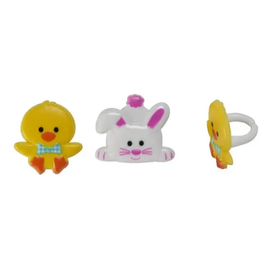 Duck and Bunny Cupcake Rings, 12ct {2}