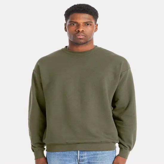 HANES&reg; Crewneck Sweatshirt Fatigue green {1}