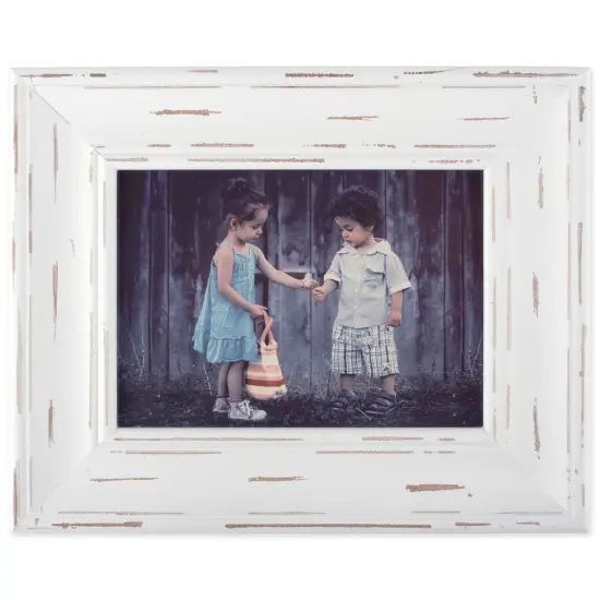 DIIFarmhouse Distressed Picture Frame White {1}