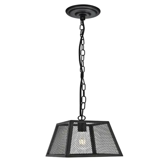 Talon Collection Pendant D9.8 H10.4 Lt:1 Matte Black Finish {1}