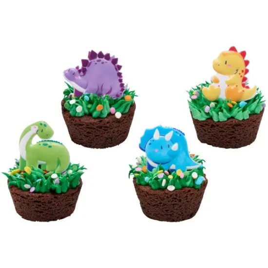 Cutsie Dinosaurs Cupcake Rings, 12ct {6}