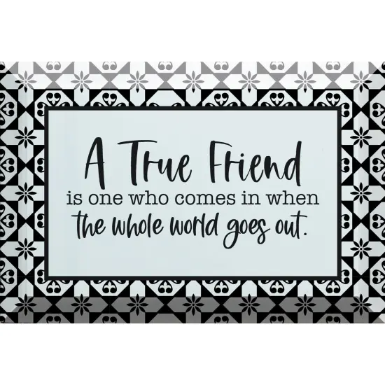 Dexsa A True Friend Is Glass Plaque - 6x4 {1}