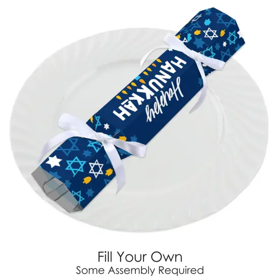 Big Dot of Happiness Hanukkah Menorah - No Snap Chanukah Holiday Party Table Favors - DIY Cracker Boxes - Set of 12 {3}