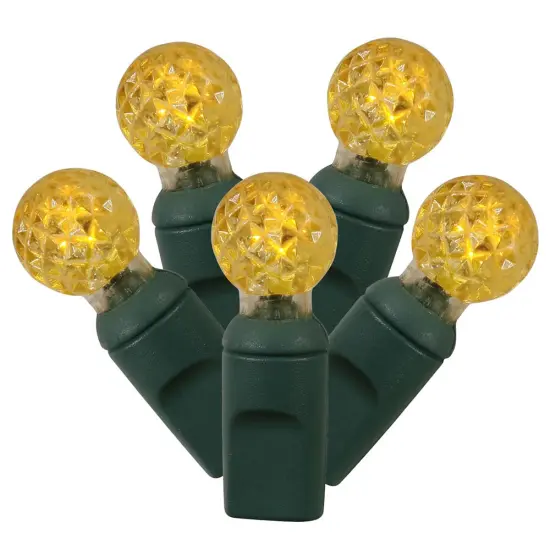 100Lt Yellow LED / Green Wire G12 EC 4 in x 34 ft. {1}