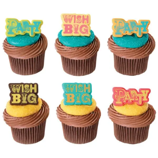 Party & Wish Big Cupcake Rings, 12ct {1}