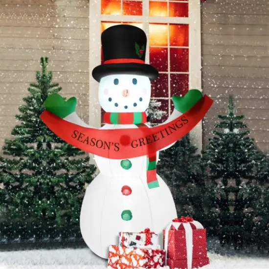 6FT LED Yard Lawn Party Inflatable Christmas Snowman {2}