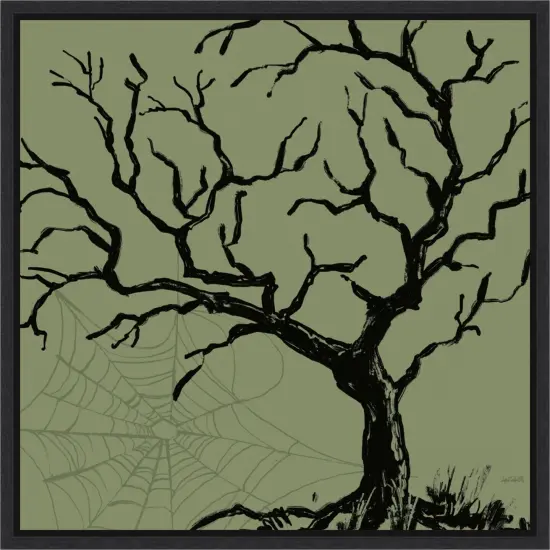 Haunted Halloween V by Anne Tavoletti Canvas Art Framed {1}