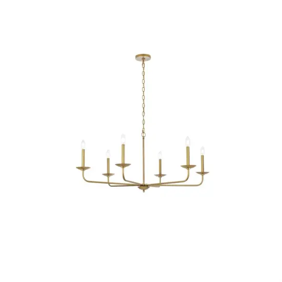 Cohen 42 inch pendant in brass {1}