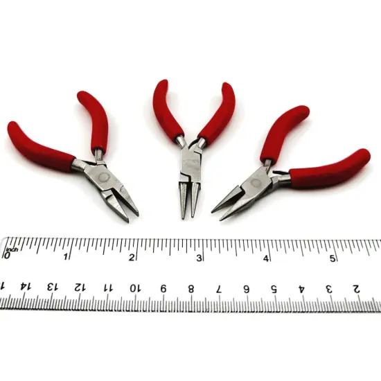 JewelrySupply Miniature Plier Kit (Round Nose, Chain Nose & Flat Nose) {2}