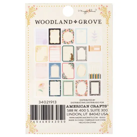 Maggie Holmes Woodland Grove Card Pad 3"X4" 40/Pkg-Journaling {2}