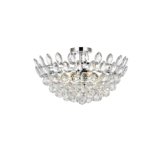 Emilia 20 inch flush mount in chrome {1}