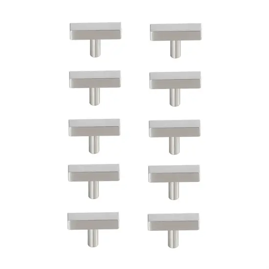Dior Brushed Nickel T Bar Pull Multipack (set of 10) {1}
