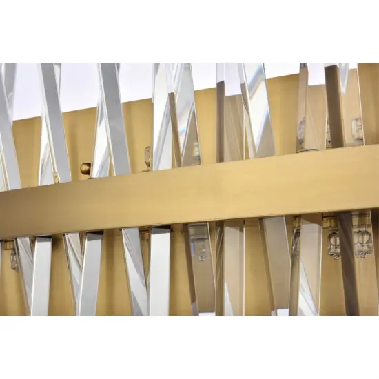 Serephina 36 inch crystal bath sconce in satin gold {5}