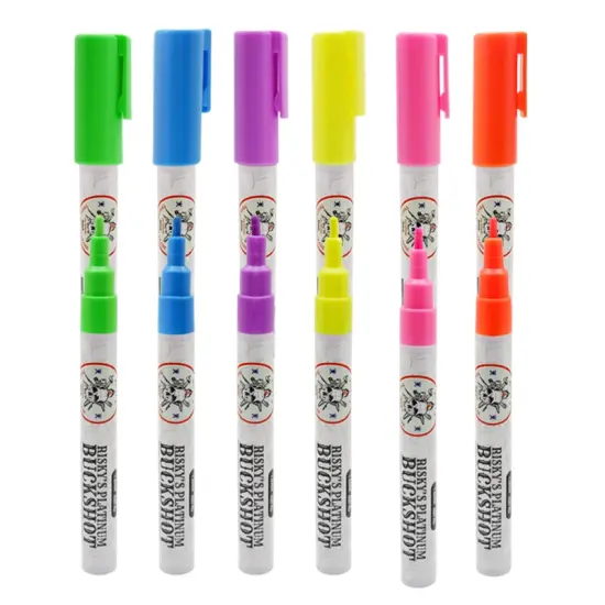 Risky's Tools of the Trade Platinum Buckshot 1mm 6 Pack of Fluorescents for Graffiti or Fine Art {1}