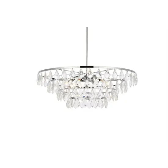 Ella 28 inch pendant in chrome {3}