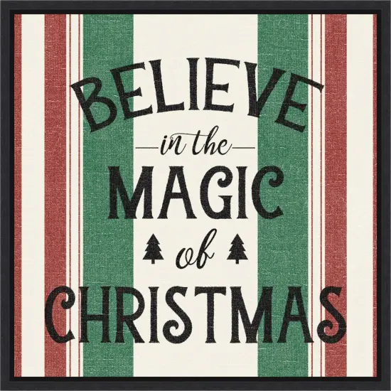 Heartland Holiday IV Green by Wild Apple Portfolio Canvas Art Framed {1}