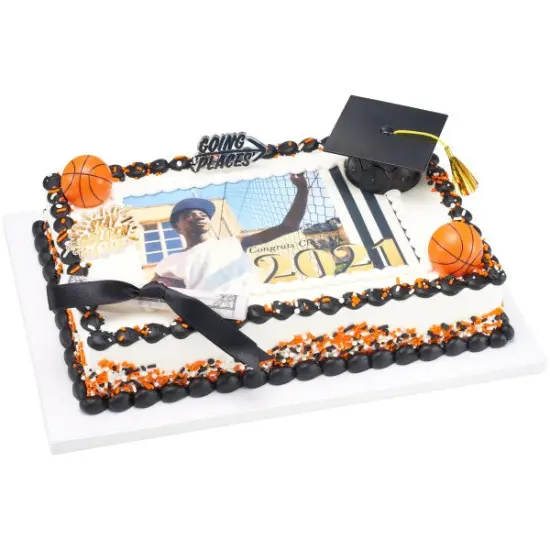 3D Basketball Cupcake Rings, 12ct {3}