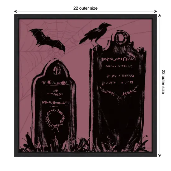 Haunted Halloween VIII by Anne Tavoletti Canvas Art Framed {3}