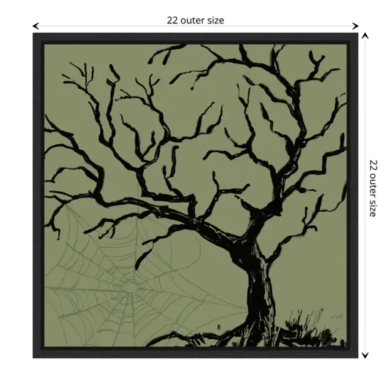 Haunted Halloween V by Anne Tavoletti Canvas Art Framed {3}