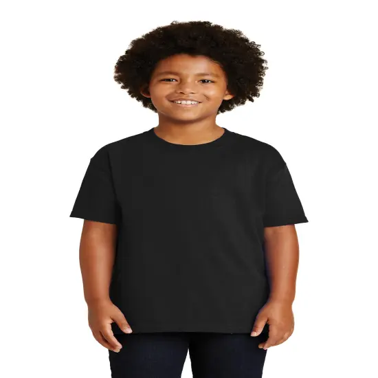 Gildan&reg; Classic Fit Crewneck short sleeve Youth Tee Black {1}