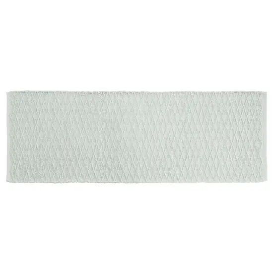 mDesign Bathroom Cotton Rectangular Rug, Long Runner, 60" x 21" {1}