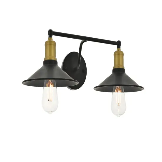 Etude2 light brass and black Wall Sconce {6}