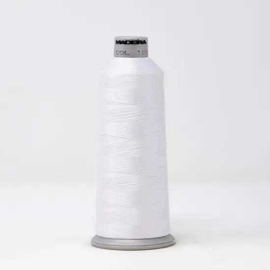 Polyneon Machine Embroidery Thread -- 5,500 yards spool -- Super White Color, Ref. #1801 by Madeira&reg; {1}