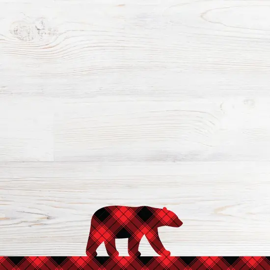 Great Papers! Black Buffalo Plaid Holiday Letterhead, Invitations and Announcements, Printer Friendly 8.5" x 11", 80PK {2}